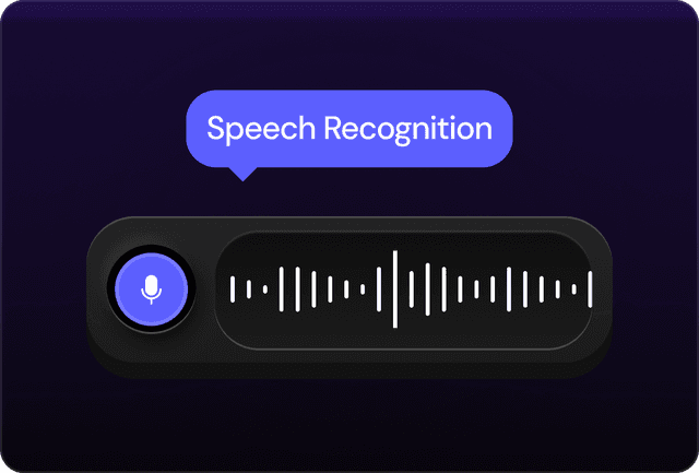 Speech recognition interface with voice controls