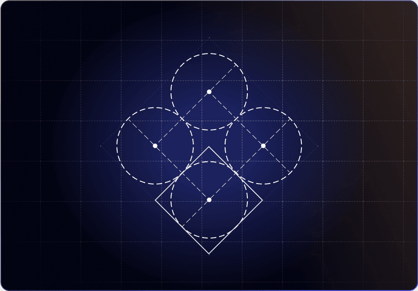 AI Agents visualization with connected nodes